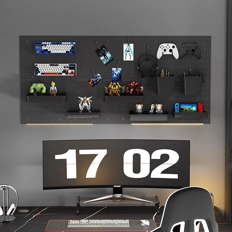 Panel Perforado Multifuncional para Oficina, Cocina y Taller