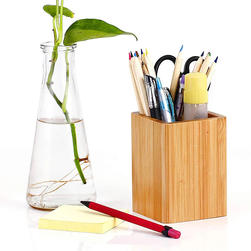 Organizador de Escritorio de Bambú