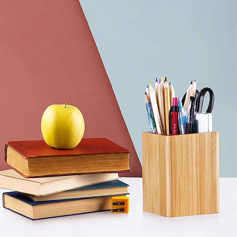 Organizador de Escritorio de Bambú