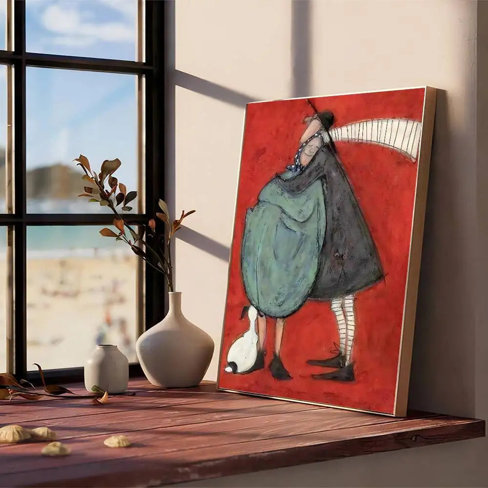 Cuadro “Life and Love” de Sam Toft – Póster Abstracto Autoadhesivo