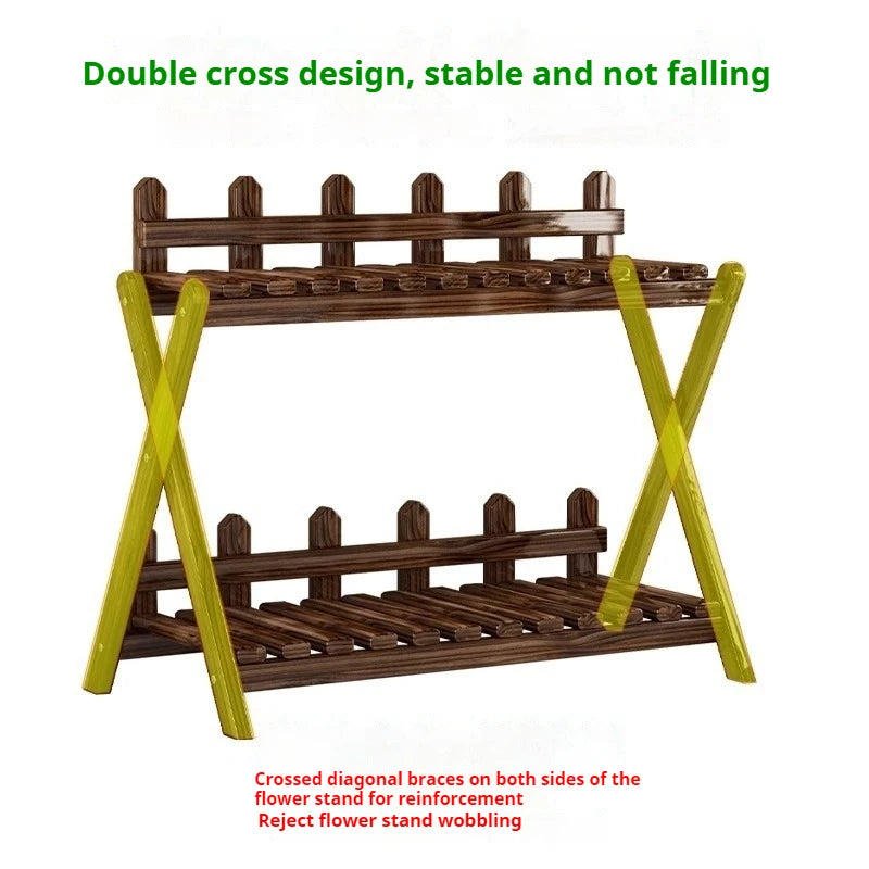 Estantería de Madera para Plantas – Multiuso y de Varias Capas