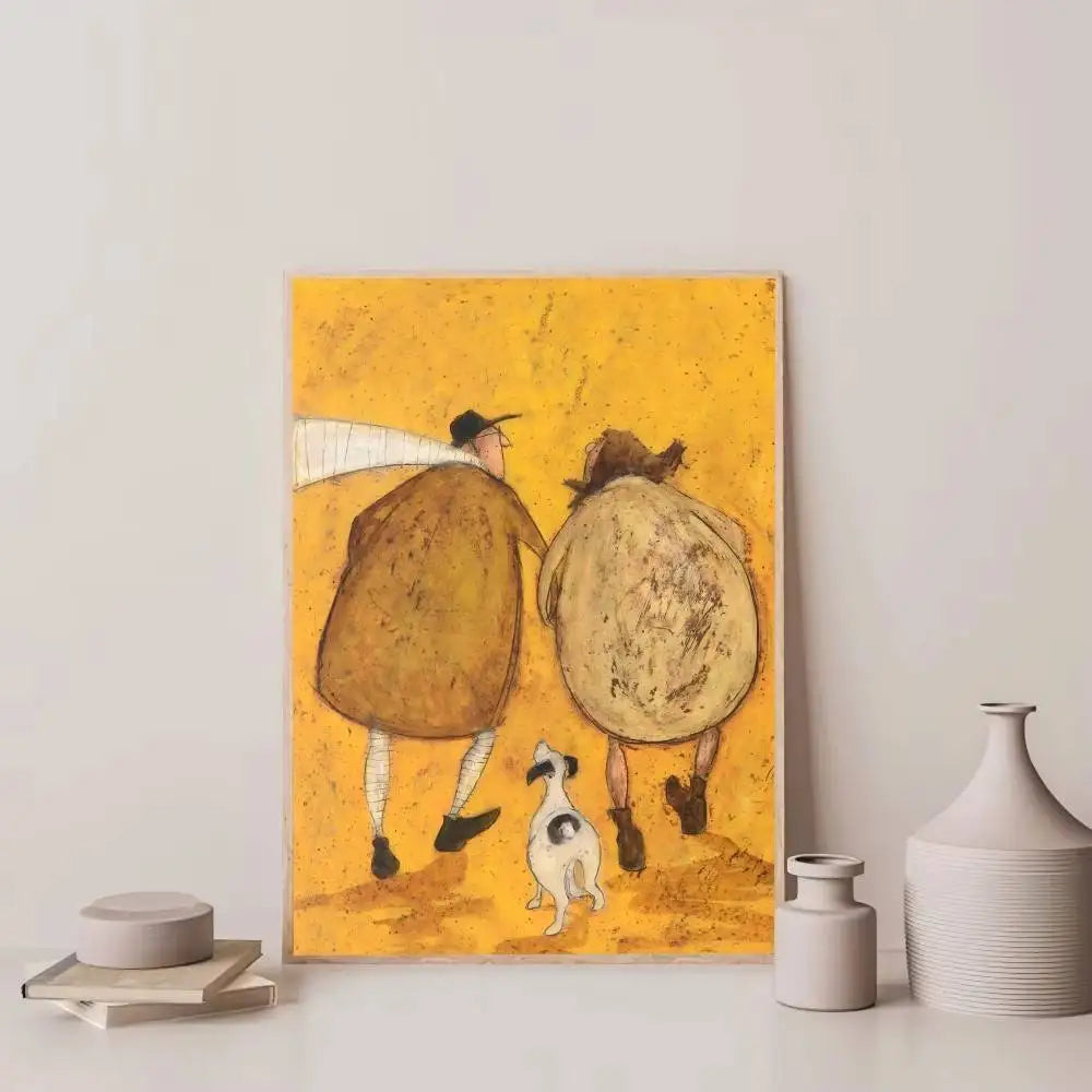 Cuadro “Life and Love” de Sam Toft – Póster Abstracto Autoadhesivo