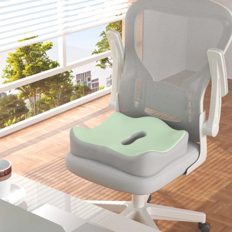 Cojín Ergonómico de Oficina con Espuma Viscoelástica – Soporte Lumbar 3 Zonas