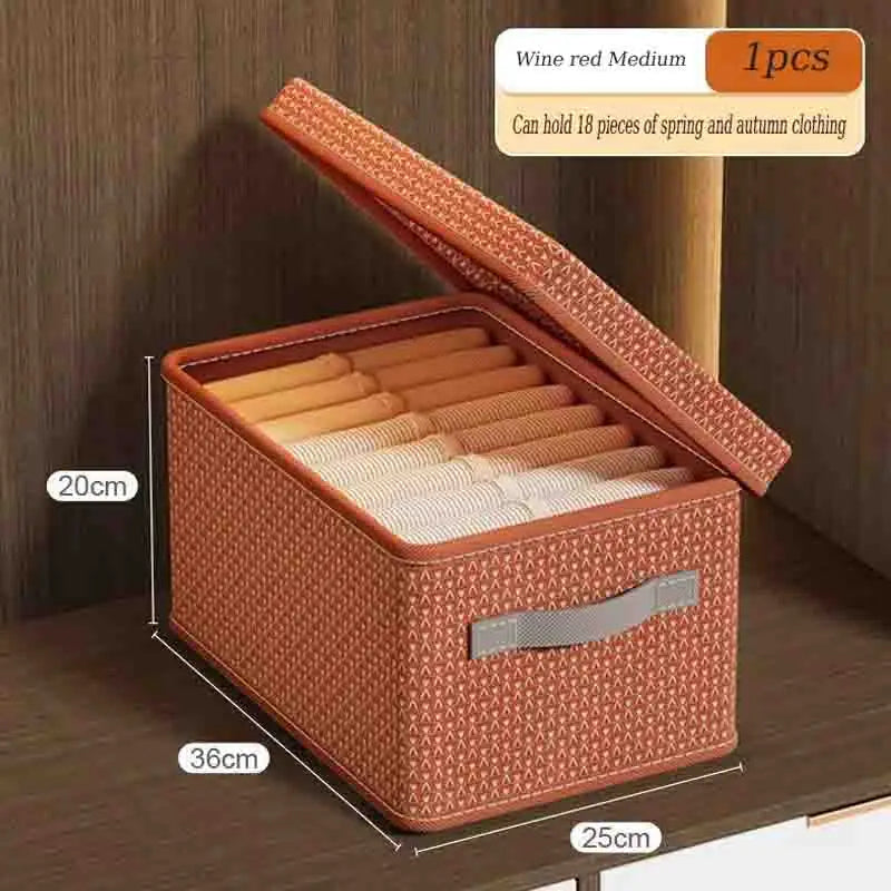 Caja de Almacenamiento de Tela para Ropa y Hogar