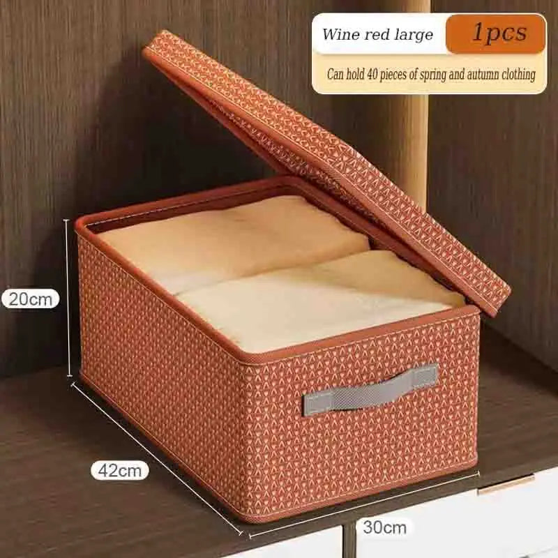 Caja de Almacenamiento de Tela para Ropa y Hogar