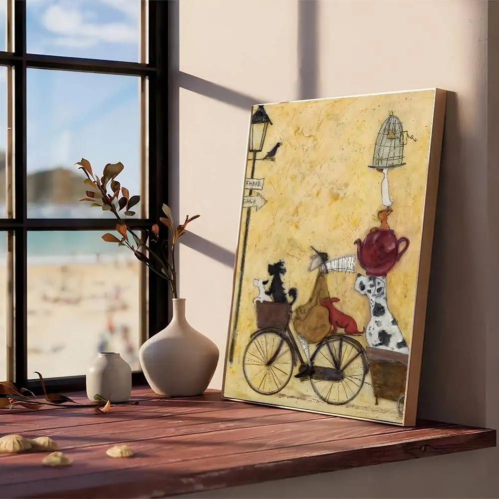 Cuadro “Life and Love” de Sam Toft – Póster Abstracto Autoadhesivo