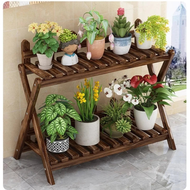 Estantería de Madera para Plantas – Multiuso y de Varias Capas