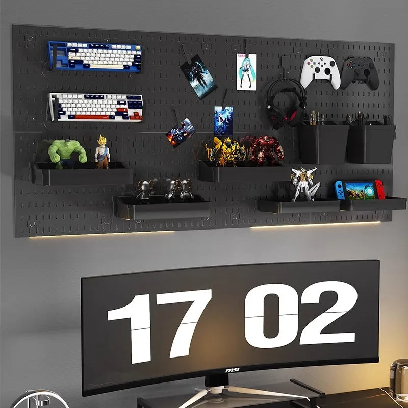 Panel Perforado Multifuncional para Oficina, Cocina y Taller