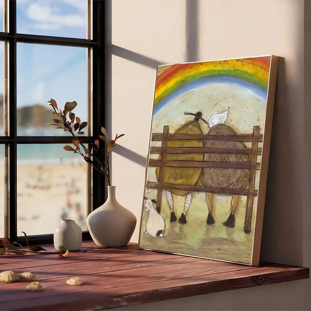 Cuadro “Life and Love” de Sam Toft – Póster Abstracto Autoadhesivo