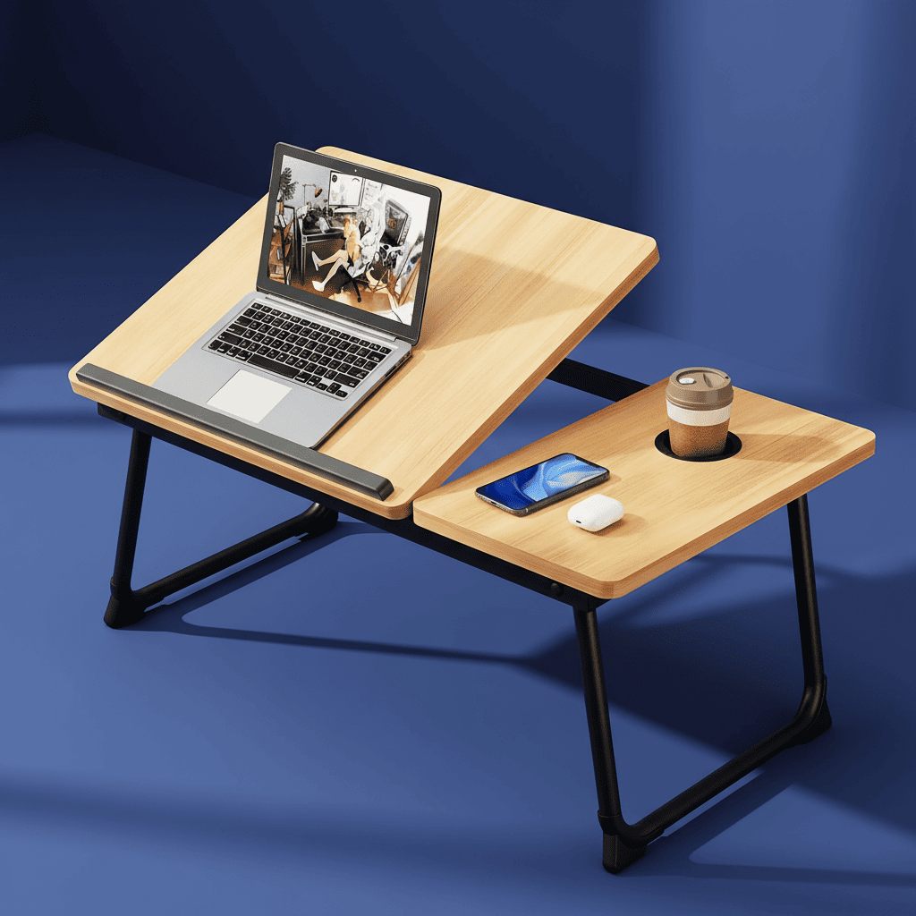 Mesa Bandeja Multifuncional – Soporte para Portátil y Comida