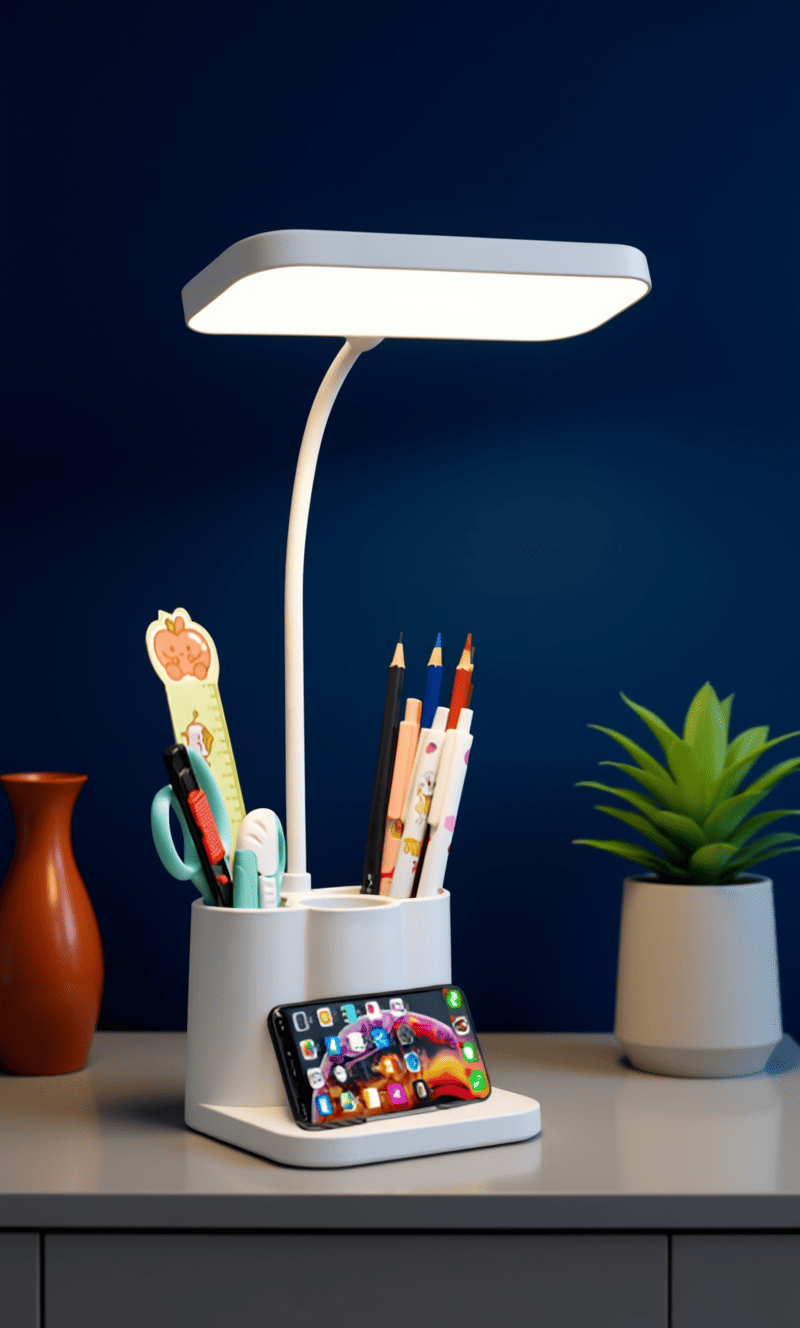 Lámpara de Mesa LED USB – Protección Ocular 3 Colores