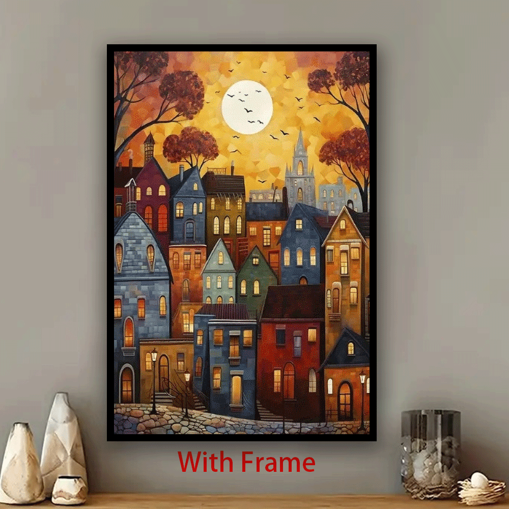 [JIT] 1pc, framed painting, framed hanging painting, framed art painting, framed decorative painting, framed display painting, holiday gift, birthday gift, family gift, framed art aesthetic painting