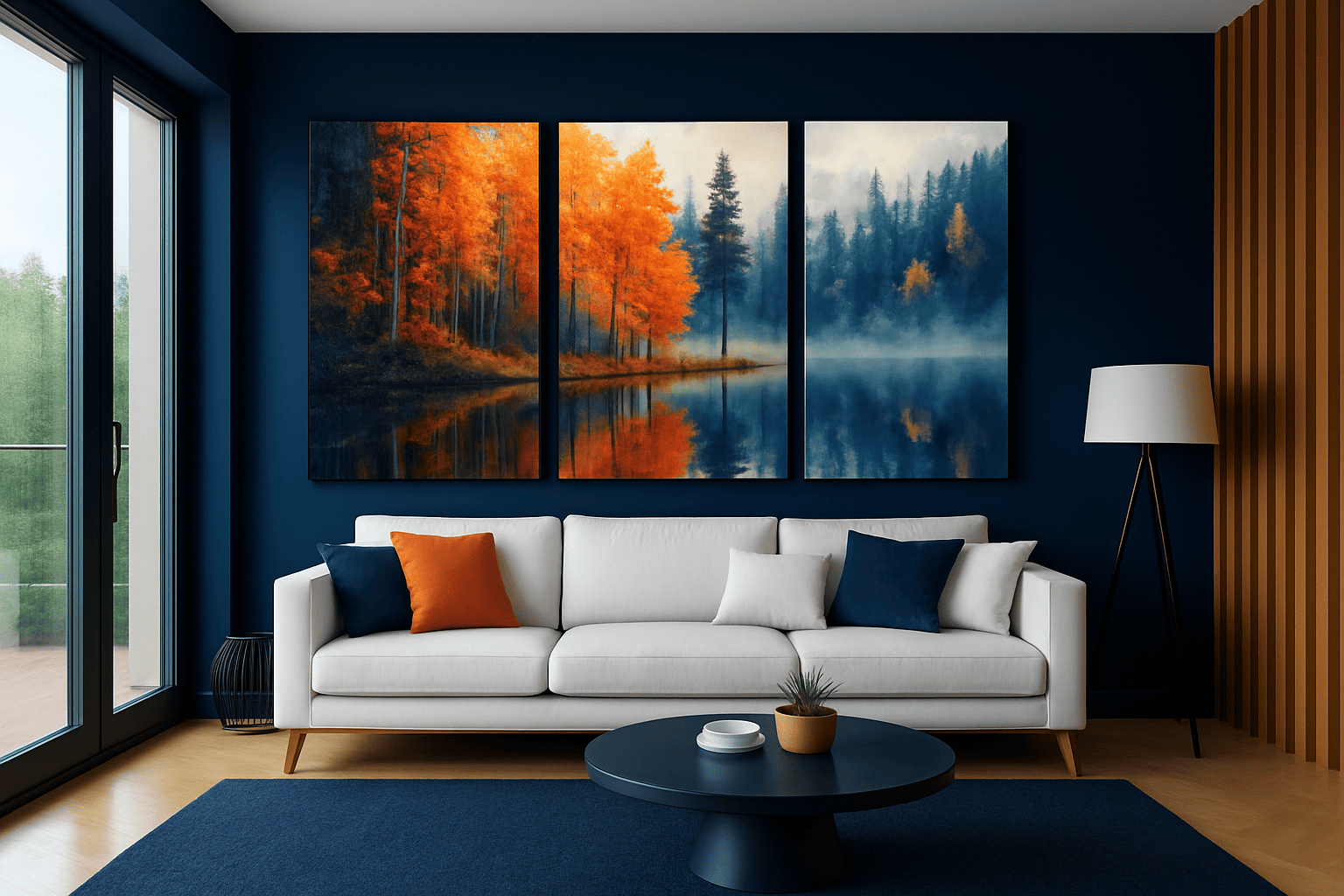 2D Flat 3 2D Flat Prints, Modern Style Natural Primeval Forest Landscape Art, Framed Canvas Paintings And Posters, Ready to Hang, Home Decoration, Wall Art, Room Decoration, High-Definition Prints, Holiday Gifts, Living Room,