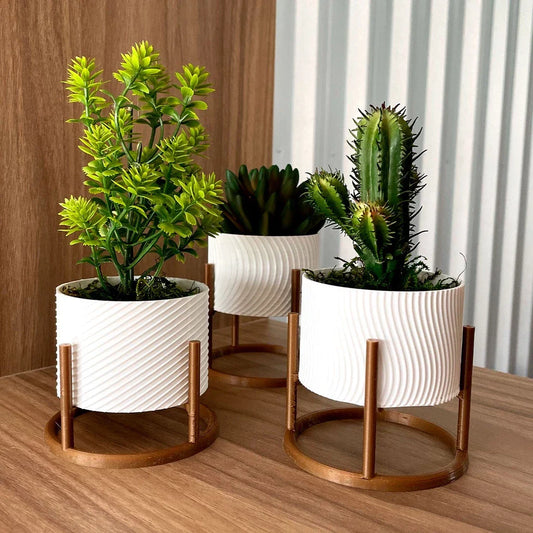 Trio de Macetas Cachepot Decorativas