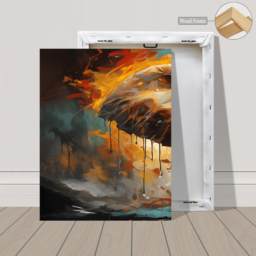 3pcs Wood Frame Canvas Print Decorative Painting, Elephant Illustration, Pop Art, Retro Elephant Illustration, Keywords Wildlife Decorative Painting, Indoor Home Wall Decoration Art